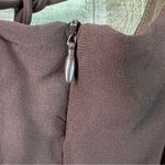 Los Angeles Apparel Los Angeles Woman Size 24W Surplice Peplum Sheath V-Neck Brown Dress w/Back Zip Photo 4