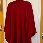 Source Unknown RED WRAP WITH RUFFLE HEM SOFT AND WARM OVERSIZED FITS ALL NO MATERIAL TAGS Photo 3