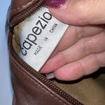 Capezio Vintage Faux‎ Leather Shoulder Bag Brown Photo 11