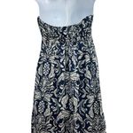 American Eagle Blue Green Halter Babydoll Sleeveless Floral Dress 8 90s Y2K Photo 6