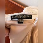 Alberto Makali Albert Makali Cream Off The Shoulder Sheer Lace Dress Size 6 Photo 3