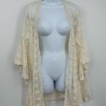 Magnolia Lane Boho Lace Cardigan Size Medium Fairycore Whimsical Photo 1
