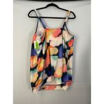 NWT Cacique Swim Abstract Print Lightly Lined No Wire Tankini Top Size 18 Blue Photo 3