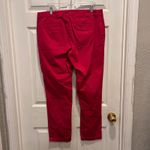 IZOD  Women's Fuschia Pink Cotton Blend Straight Leg Pants Size 14 Preppy Casual Photo 4