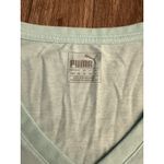 Puma Women's Short Sleeve V-Neck T-Shirt Size Medium Light Blue Photo 2