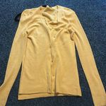 Prada  vintage 44 cashmere sweater set tank and cardigan soft buttercup yellow Photo 4
