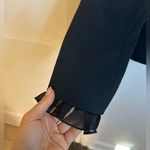 Josephine Chaus Black Single Button Ruffle Blazer Photo 6