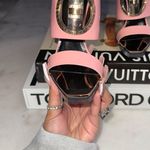 Versace New  Pink Patent Leather & Plexiglass Mules Photo 3