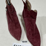 Adrienne Vittadini Woman’s Shaye Mauve Suede Pt Toe Back Zip Heel 8.5 M Bootie Photo 0