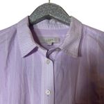 Loft  Lavender Button Front Shirt Dress Photo 2