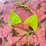 california waves neon yellow triangle bikini top Photo 3
