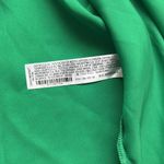 ZARA  green silky long sleeve pearl button button down top size medium Photo 8