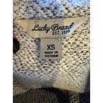 Lucky Brand  Jacket Women XS Gray Knit Asymmetrical Zip Moto Sweater Coat Preppy Photo 7