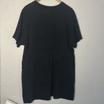 Nike Black Icon Clash Dress Size 1X Swoosh Drawstring Waist Athleisure Mini Photo 6