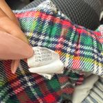 Aerie  Shorts Size L White Multi-color Plaid‎ Photo 6