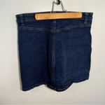Gap  Button Front Denim Mini Skirt Dark Wash Photo 8
