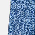ZARA NWT High Waisted Floral Print Blue Midi Skirt Photo 5