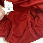 Lululemon Red Speed Up Hi Rise Athleisure Gym Athletic 4" Running Shorts Size 2 Photo 9