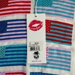 Wildfox  Pop Americana Flag Print Sweatshirt Size Medium NWT Photo 6