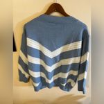 FRNCH Blue & White Open Front Lahlia Cardigan Size M Knitting long sleeves Photo 14