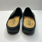 Naot Black Leather Mules 41 Decorative floral embroidered Stitching Size 10 Photo 8