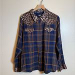 Johnny Was  Leopard Mix Western Shirt‎ Photo 1