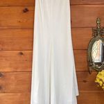 Lulus  Romantic Vision White Pearl Strapless Maxi Dress Wedding Bridal Bride Sz S Photo 3