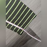 Athleta  Chaturanga Green Striped Stretch Women’s Capri Workout Leggings Gym Pant Photo 6