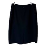 Evan Picone Pencil Skirt Suit Separate Classic Work Lined Solid Black Size 16 Photo 3