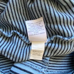 J.Jill  3/4 Sleeve Striped Lightweight Shirt Dress Women's XS Petite Blue Black Photo 10