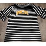 GameDay Couture Black Stripe Tennessee Volunteers Womens XL Ruffle Sleeve Blouse Photo 0