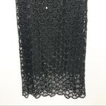 Eliza J  Black Sequin Scaly Sleeveless Dress Sz 6 Photo 2