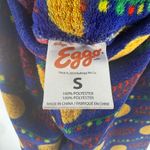 Unisex Kellog's Leggo My Eggo Thick Fleece Pajama Bottoms Pants Blue Size Small Photo 3