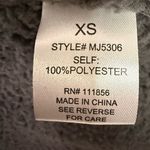 Cherish Faux Leather & Sherpa Drape Vest Black Gray Western XS MJ5306 Photo 3