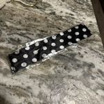 Elegant Black and White Polka Dot Dress Photo 6