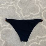 Banana Moon Black Bikini Bottom with Embroidered Side Details – Size 38 (M/6) Size M Photo 4