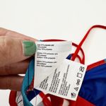 Speedo [] Blue Endurance Lite Tie Back Triangle Bikini Top Swimsuit NWT Sz Large Photo 6