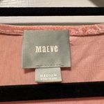 Maeve  Pink Velvet‎ Cold Shoulder Top Photo 3