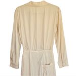Nanushka Tanya Jumpsuit Size Small Long Sleeve Cut Out Tie Front Cream Photo 11