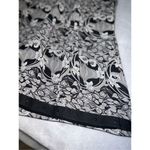 The Limited 100% Silk Beaded A-Line Floral Black/Cream Skirt Women’s 4 Photo 8