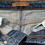 Arden B Y2K  Split Denim Skirt Juniors size 1 Blue Front Back Slit Photo 2