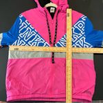 PINK - Victoria's Secret PINK Victoria’s Secret Full Zip Sherpa Lined Retro Windbreaker Jacket size M/L Photo 8