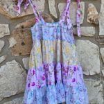 Love Shack Fancy Target Dress Womens Size xs Floral Tiered Tie Strap Ruffles Photo 3