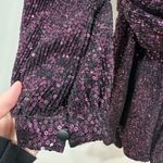 ZARA purple floral sequin jumpsuit Size Medium 9152/873 Photo 7