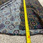 Melrose Studio Maxi Skirt Vintage Side Button Closure Size 12 Paisley Geometric Purple Photo 6