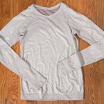Lululemon  Swiftly Tech Long Sleeve Shirt Womens Small Tan Athletic Top Photo 0