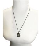 Francesca's Collection Antique Tone Stone Charm Pendant Necklace 12" Photo 1