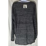 Basic Editions Black and Silver Knit Sweater, Womens Plus 1X. Photo 1