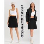 NWT ~ Women's Black 19" Knee Length Skort Pocket Golf Tennis Skirt ~ SMALL Photo 5