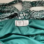 Maurice's 24/7 Green & White Printed Strappy Back Maxi Dress Photo 9